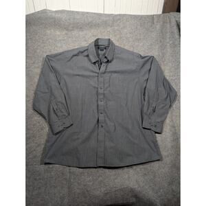 Brooks Brothers XXL Check Button Men's Shirts Formal Business Long Sleeve Navy